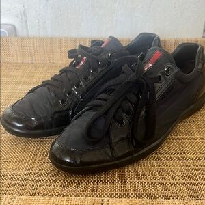 Prada Men's Black Sneakers worn